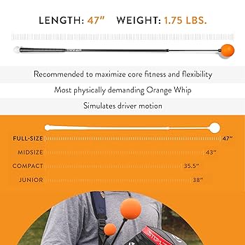 オレンジウィップ Orange Whip Golf Swing Trainer Aid, Patented Counterbalanced
